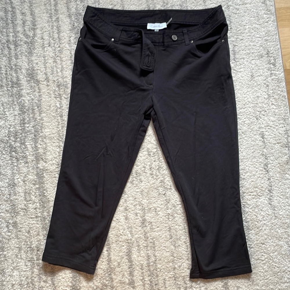 Calvin Klein soft black capris size S womens - Picture 1 of 3